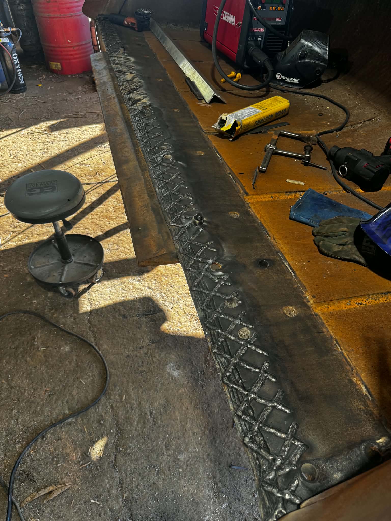 Reinforced bed frame rail